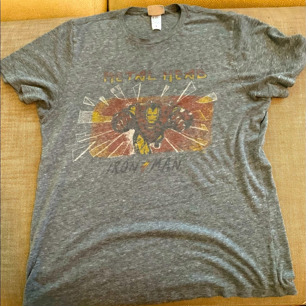 Iron Man- Metal Head tee! Let your metal side shine! Large
